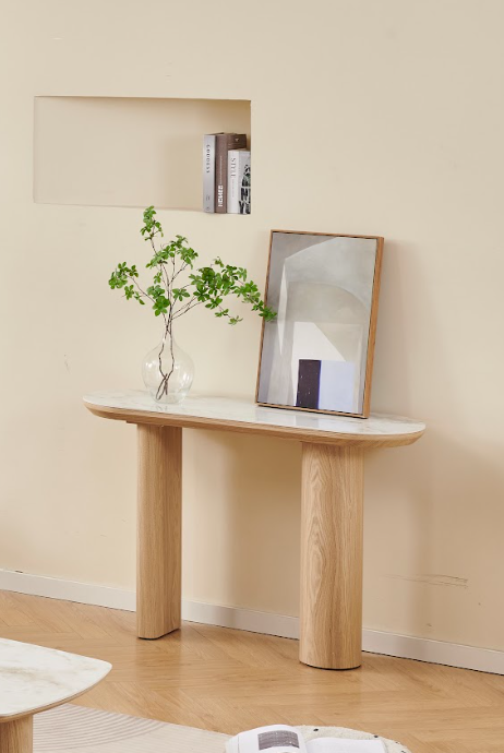 Console Finea MDF noyer 120cm