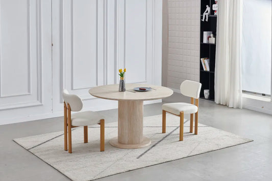 TABLE A MANGER AXEL TRAVERTIN