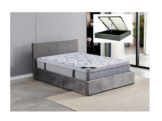 Lit Simply coffre 140x190 gris