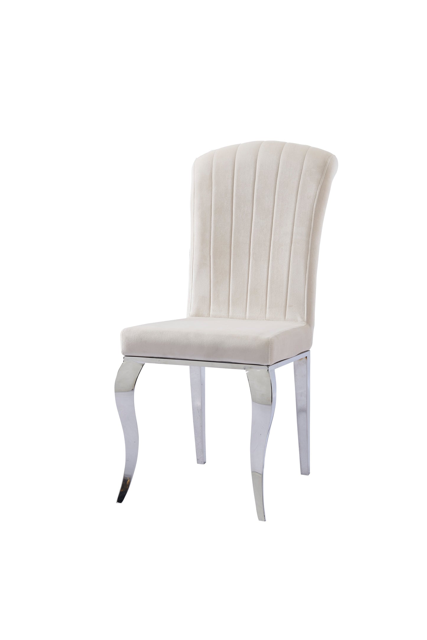 Nino grey chair with silver legs