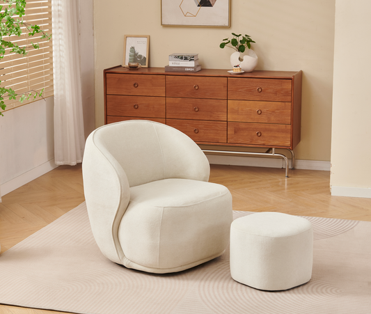 Keny armchair in golden grey