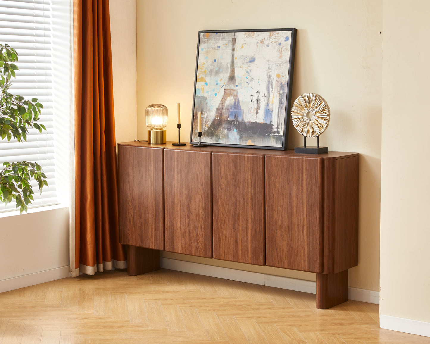 Buffet Ambre MDF noyer 180cm