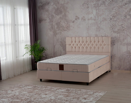 Cuba taupe bed 160x200