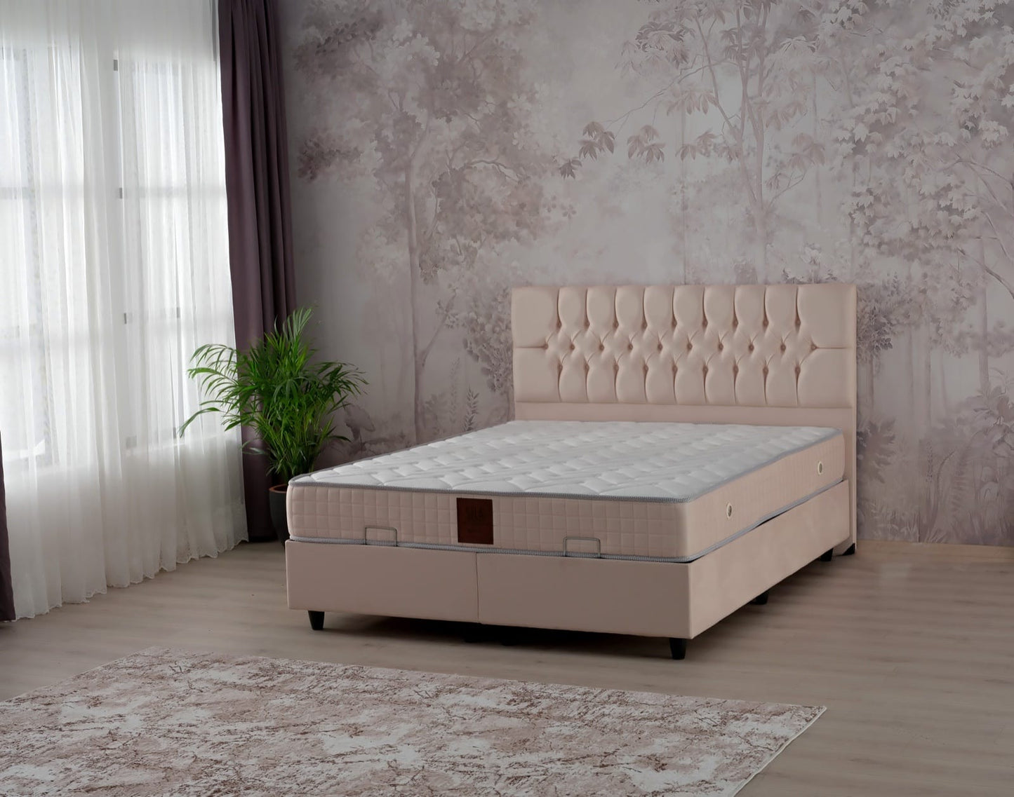 Cuba grey bed 90x190