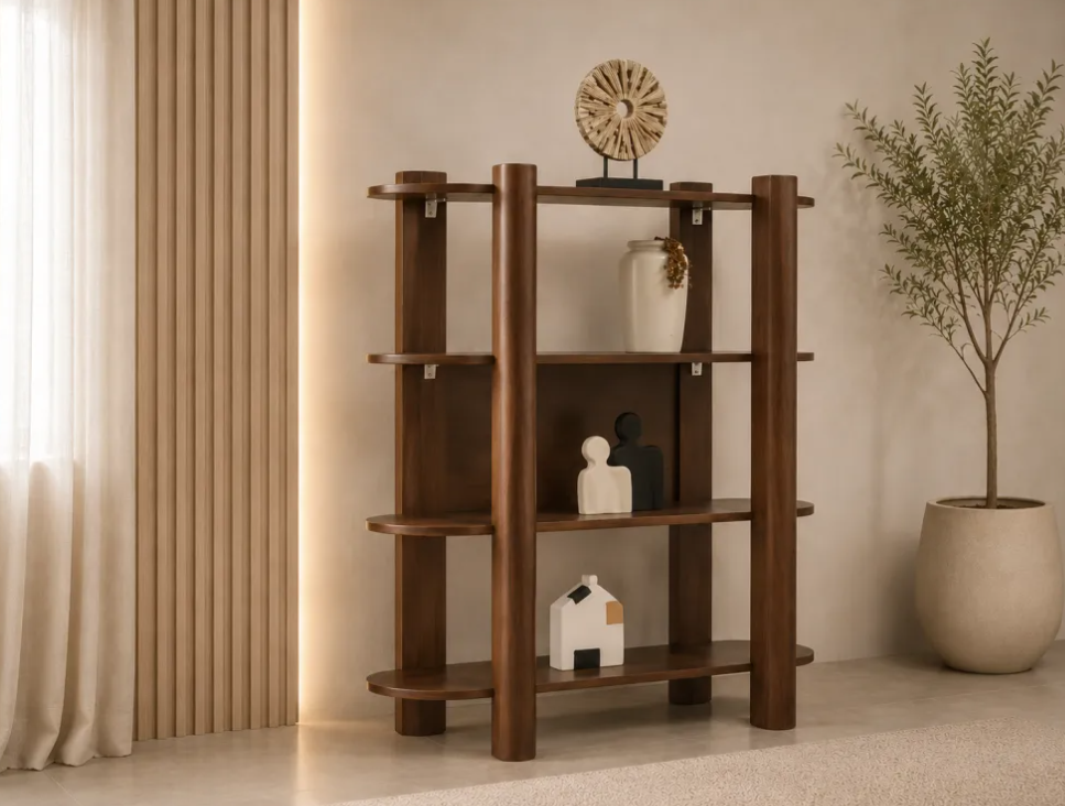Etagère Oriano noyer MDF