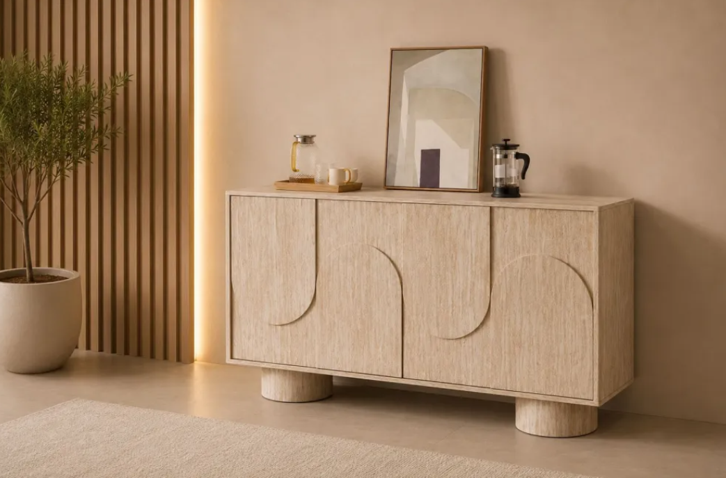 Buffet Oriano MDF travertin 165cm