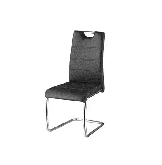 Chaise 103 noir pieds doré