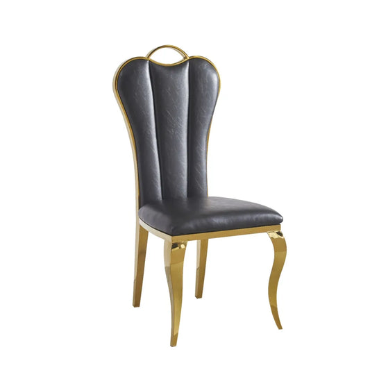 Nino beige chair with golden legs