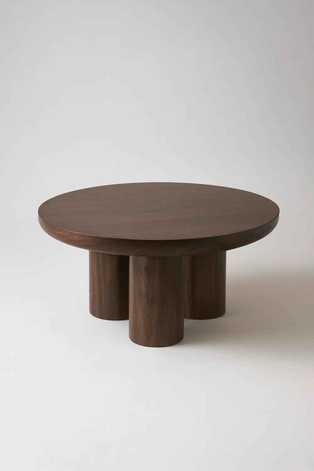 Table basse Maya noyer MDF ⌀ 90cm