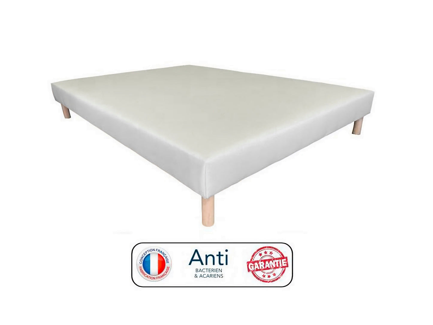 Sommier 160x200 blanc